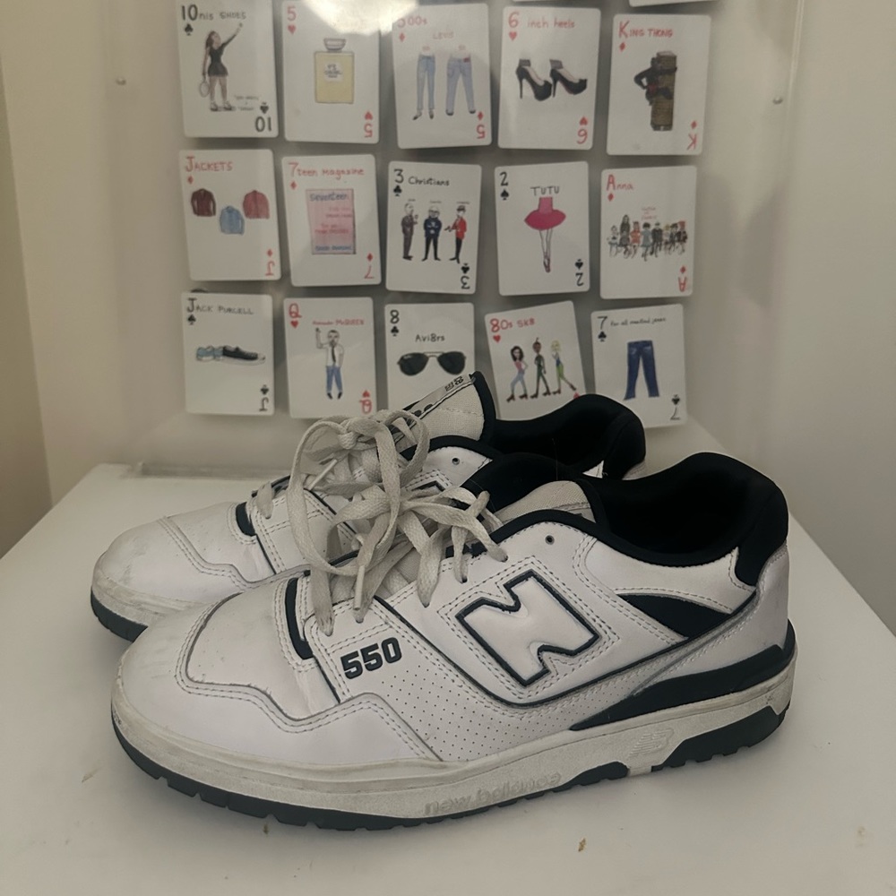 New Balance 550 Black and White